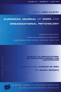 Abbildung von: Conflict in Organizations: Beyond Effectiveness and Performance - Taylor & Francis