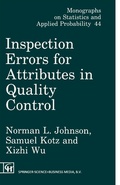 Cover: Inspection Errors for Attributes in Quality Control - Chapman & Hall/CRC