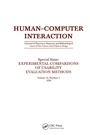 Cover: Experimental Comparisons of Usability Evaluation Methods - CRC Press