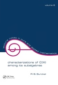 Cover: Characterization of C(x) among its Subalgebras - CRC Press