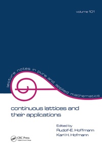 Abbildung von: Continuous Lattices and Their Applications - CRC Press
