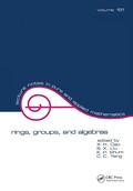 Cover: Rings, Groups, and Algebras - CRC Press