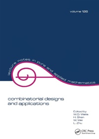 Enlarge image Cover: Combinatorial Designs and Applications - CRC Press
