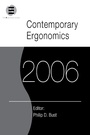 Cover: Contemporary Ergonomics 2006 - Taylor & Francis