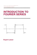 Cover: Introduction to Fourier Series - CRC Press