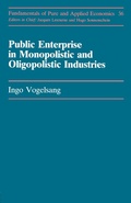Cover: Publc Enterprise In Monopolis- - Routledge