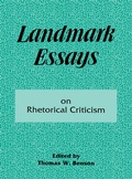 Cover: Landmark Essays on Rhetorical Criticism - Routledge