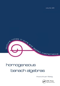 Abbildung von: Homogeneous Banach Algebras - CRC Press