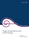 Cover: Rings, Extensions, and Cohomology - CRC Press