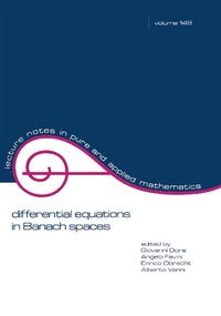 Abbildung von: Differential Equations in Banach Spaces - CRC Press