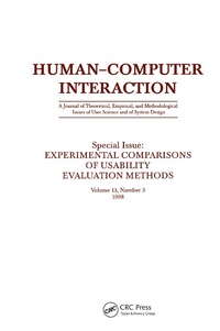 Enlarge image Cover: Experimental Comparisons of Usability Evaluation Methods - CRC Press