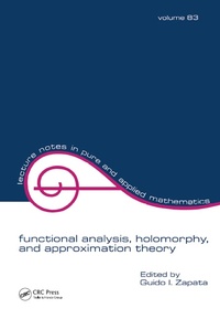 Abbildung von: Functional Analysis, Holomorphy, and Approximation Theory - CRC Press