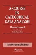 Cover: A Course in Categorical Data Analysis - Chapman & Hall/CRC