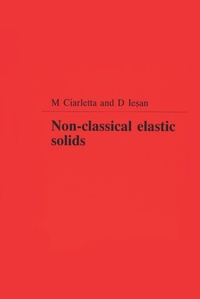 Abbildung von: Non-Classical Elastic Solids - Chapman & Hall/CRC