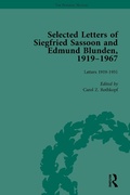Cover: Selected Letters of Siegfried Sassoon and Edmund Blunden, 1919?1967 Vol 1 - Routledge