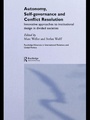 Cover: Autonomy, Self Governance and Conflict Resolution - Routledge