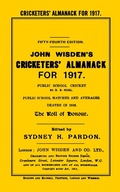 Cover: Wisden Cricketers' Almanack 1917 - Wisden