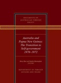 Cover: Australia and Papua New Guinea, 1970-1972 - UNSW Press