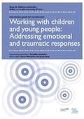 Cover: Working with children and young people: Addressing emotional and traumatic responses - Child and Family Training