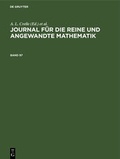 Cover: Journal f&uuml;r die reine und angewandte Mathematik / Journal f&uuml;r die reine und angewandte Mathematik. Band 97 - De Gruyter