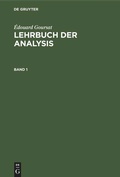 Cover: Lehrbuch der Analysis. Band 1 - De Gruyter