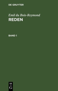 Enlarge image Cover: Reden. Band 1 - De Gruyter