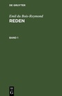 Cover: Reden. Band 1 - De Gruyter