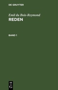Cover: Reden. Band 1 - De Gruyter