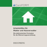 Abbildung von: CertiFORM Formulare für die Mietvertragsvermittlung - Boorberg