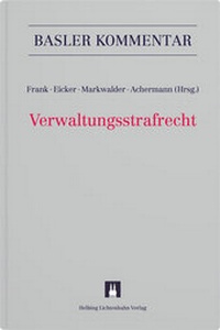 Abbildung von: Verwaltungsstrafrecht - Helbing & Lichtenhahn