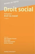 Cover: Droit social, Volume I - Helbing & Lichtenhahn