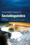 Cover: The Routledge Companion to Sociolinguistics - Routledge