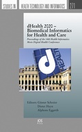 Cover: dHealth 2020 - Biomedical Informatics for Health and Care - IOS Press,US