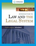Cover: Introduction to Law and the Legal System - Wadsworth Publishing Co Inc
