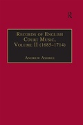 Cover: Records of English Court Music - Routledge