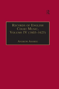 Abbildung von: Records of English Court Music - Routledge