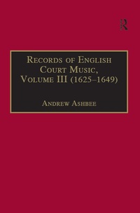 Abbildung von: Records of English Court Music - Routledge