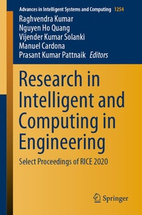 Enlarge image Cover: Research in Intelligent and Computing in Engineering - Springer