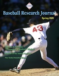 Cover: Baseball Research Journal: Spring 2020 (SABR Digital Library, #49) - SABR Digital Library