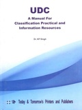 Cover: Udc a Manual for Classification Practical and Information Resources - T.T.P.P.