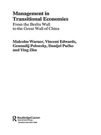 Enlarge image Cover: Management in Transitional Economies - Routledge