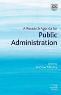 Cover: A Research Agenda for Public Administration - Edward Elgar Publishing