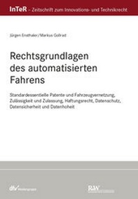 Abbildung von: Rechtsgrundlagen des automatisierten Fahrens - Fachmedien Recht und Wirtschaft