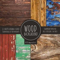 Abbildung von: Wood Background Scrapbook Paper Pad 8x8 Scrapbooking Kit for Papercrafts, Cardmaking, DIY Crafts, Rustic Texture Design, Multicolor - Crafty As Ever