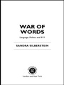 Cover: War of Words - Routledge