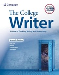 Cover: The College Writer: A Guide to Thinking, Writing, and Researching (w/ MLA9E Update) - Wadsworth Publishing Co Inc