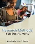 Cover: Empowerment Series: Research Methods for Social Work - Brooks/Cole