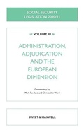 Cover: Social Security Legislation 2020/21 Volume III - Sweet & Maxwell