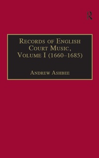 Abbildung von: Records of English Court Music - Routledge