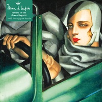 Abbildung von: Puzzle - Tamara de Lempicka, Tamara im grünen Bugatti - Flame Tree Publishing